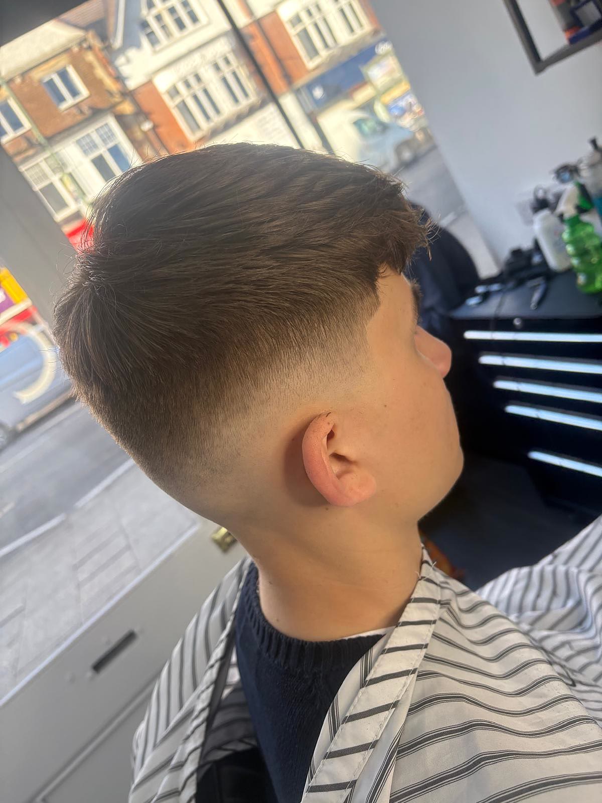 Junior client fresh off the chair